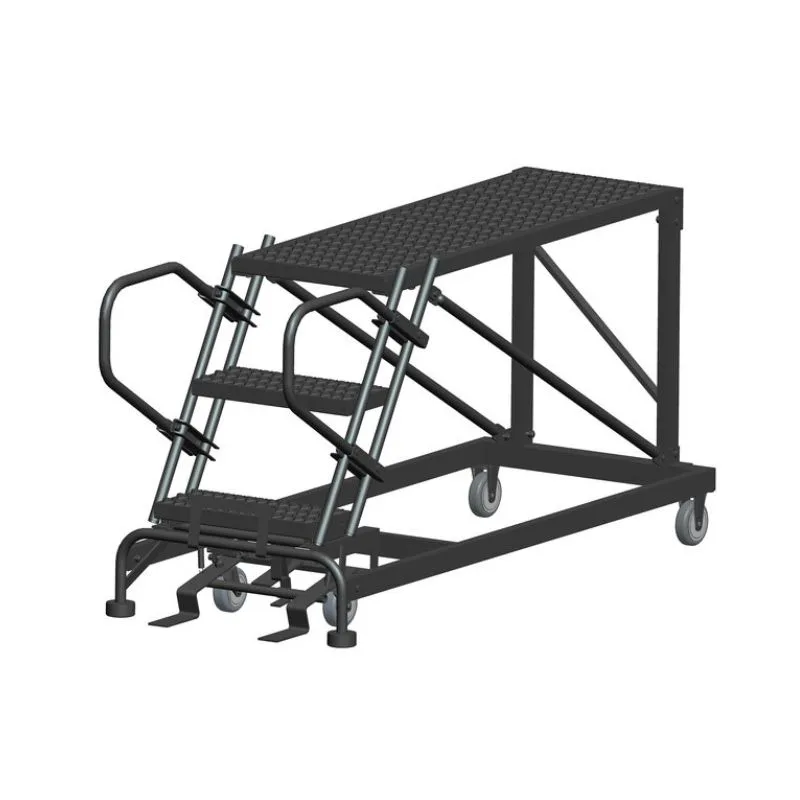 Ballymore SNR3-2448 3-Step Heavy-Duty Steel Mobile Work Platform