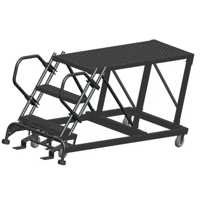 Ballymore SNR3-2460 3-Step Heavy-Duty Steel Mobile Work Platform (1)