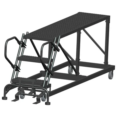 Ballymore SNR3-2472 3-Step Heavy-Duty Steel Mobile Work Platform