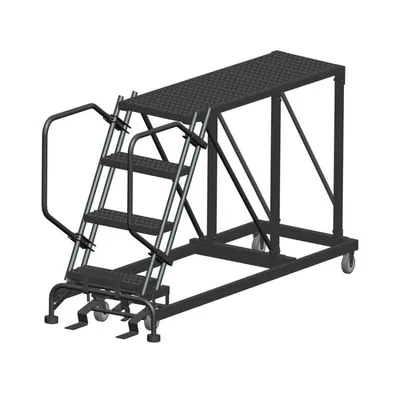 Ballymore SNR4-2460 4-Step Heavy-Duty Steel Mobile Work Platform