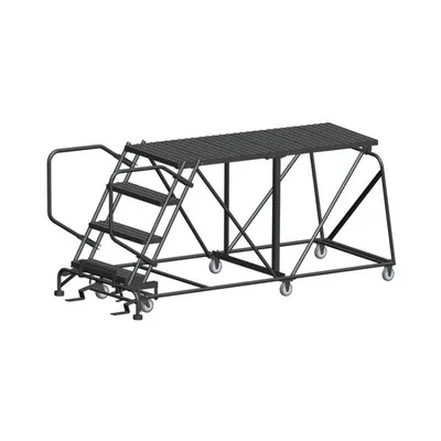 Ballymore SNR4-3672 4-Step Heavy-Duty Steel Mobile Work Platform