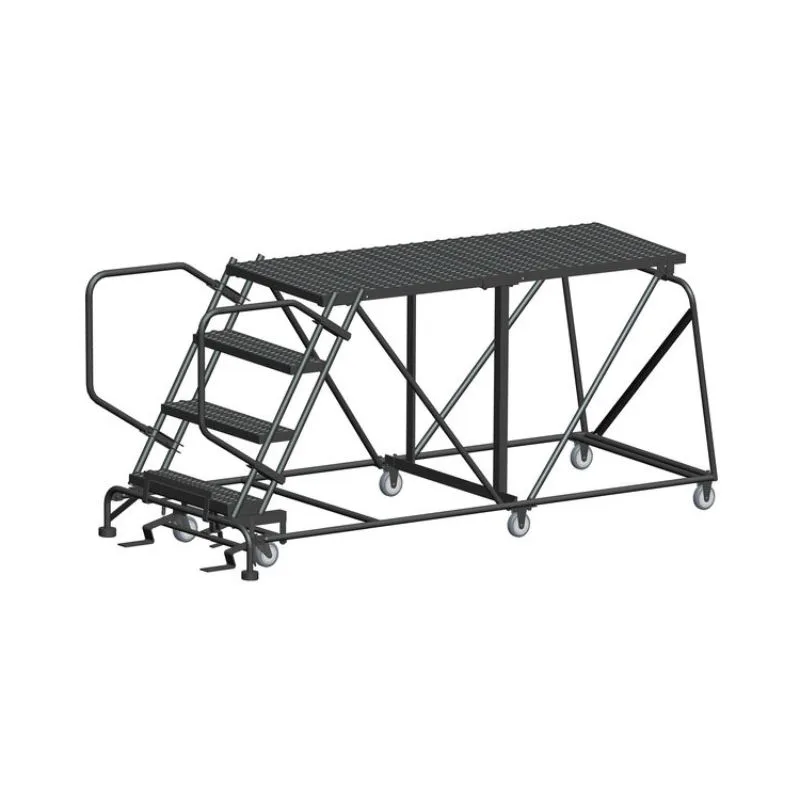 Ballymore SNR4-3672 4-Step Heavy-Duty Steel Mobile Work Platform