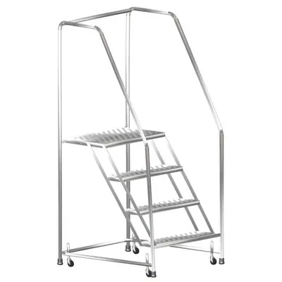 Ballymore SS430 4-Step Stainless Steel Rolling Step Stool