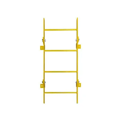 Ballymore WLFS0104-Y 4-Rung Yellow Steel Fixed Safety Ladder