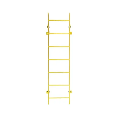 Ballymore WLFS0107-Y 7-Rung Yellow Steel Fixed Safety Ladder