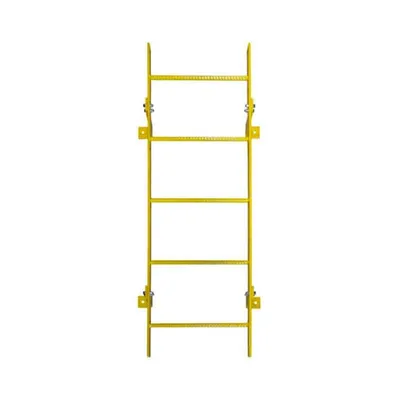 Ballymore WLFS0111-Y 11-Rung Yellow Steel Fixed Safety Ladder