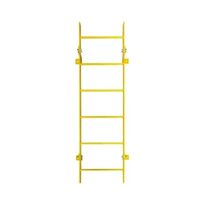 Ballymore WLFS0113-Y 13-Rung Yellow Steel Fixed Safety Ladder