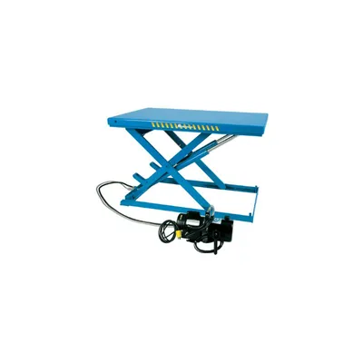 Bishamon LX-100N hydraulic lift table shown from an alternate angle