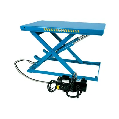 Bishamon LX-25L lift table shown from an alternate angle