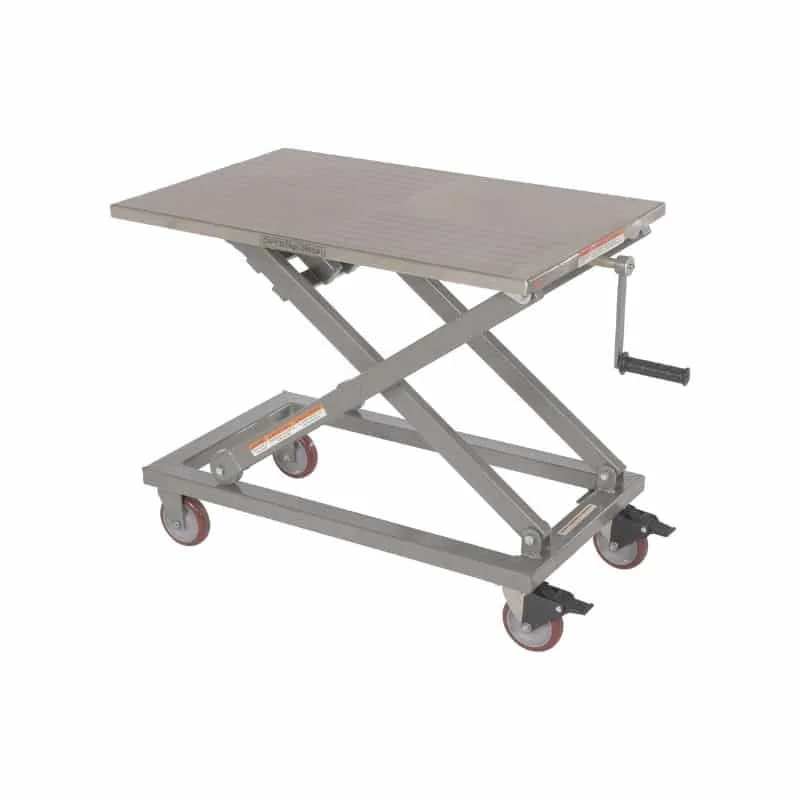 Vestil CART-660-M-PSS Partial Stainless Steel Mechanical Scissor Cart
