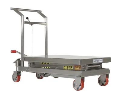 Vestil CART-800-D-SS Stainless Steel Scissor Carts