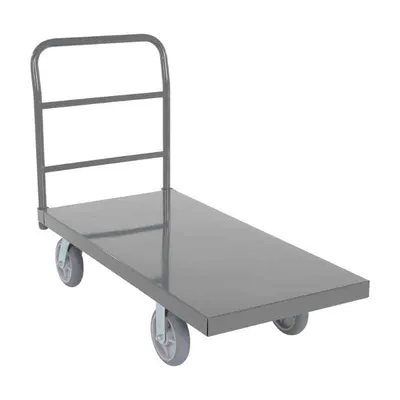 Vestil ECSPT-2448-C10D Steel Smooth Deck Platform Truck with Thermoplastic Rubber (1)