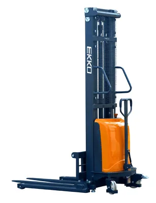 EKKO Lifts EA15D pallet stacker shown from an alternate angle