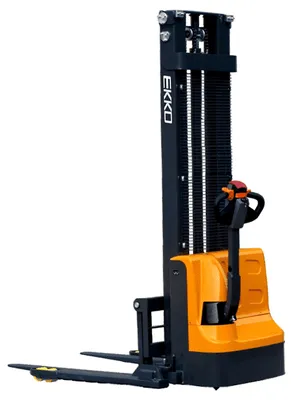 EKKO Lifts EB12E pallet stacker shown from an alternate angle
