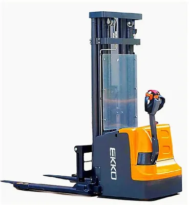 EKKO Lifts EB18E pallet stacker shown from an alternate angle