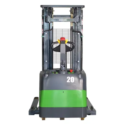Full Powered Straddle Stacker EB20CS-189LI, 4,400 lbs. Capacity Rear View