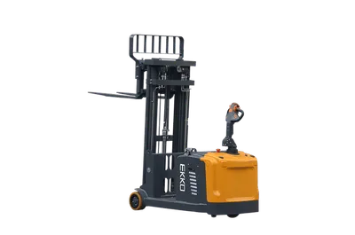EKKO Lifts EK13S-177 pallet stacker shown from an alternate angle