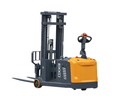 EKKO Lifts EK13S-177 pallet stacker shown from an alternate angle