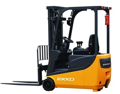 EKKO Lifts EK15A forklift shown from an alternate angle
