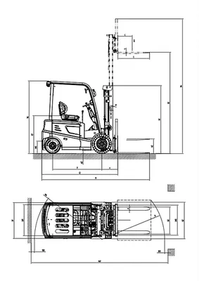 EKKO EK20GL 4 Wheel Electric Forklift