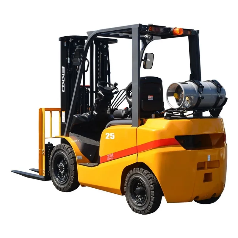 Forklift With Solid Pneumatic Tires EK25TLP, 5,000 lbs. Capacity