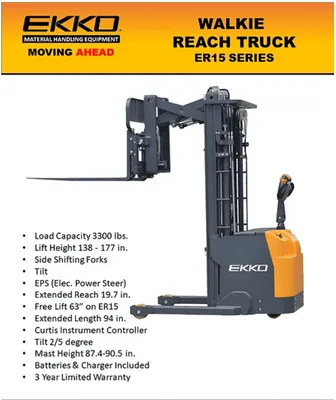EKKO ER15 Walkie Reach Truck