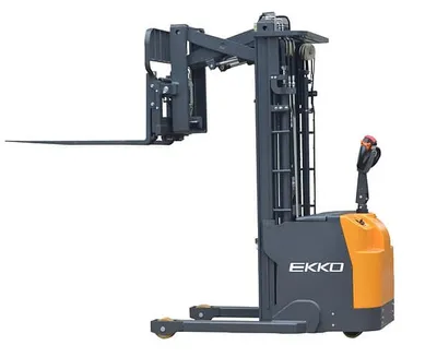 EKKO Lifts ER15 pallet stacker shown from an alternate angle