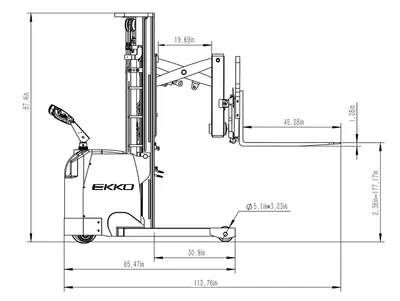 EKKO ER15L Electric Walkie Reach Truck