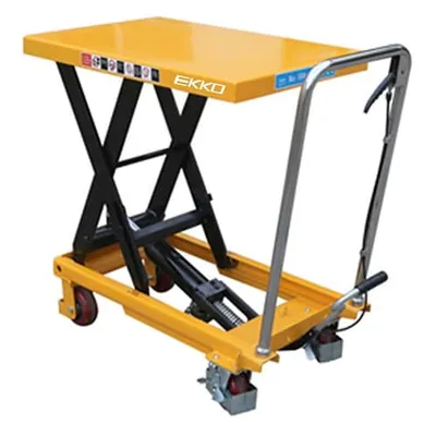 EKKO Lifts T50 manual lift table shown from an alternate angle