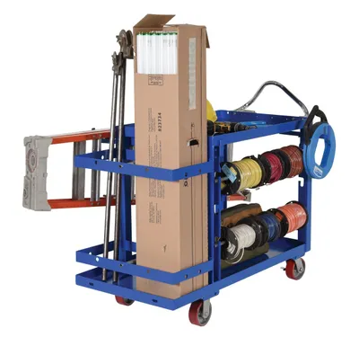ELEC-2448-2 utility cart shown from an alternate angle