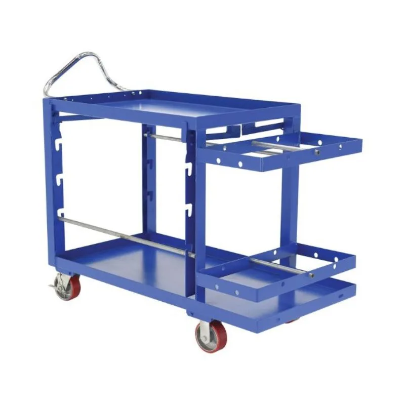 Vestil EASY-A-2448-WT Easy Access Stock Truck with Work Table (1)