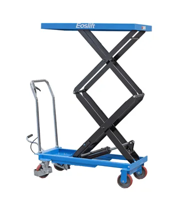 Eoslift TAD35 manual lift table shown from an alternate angle