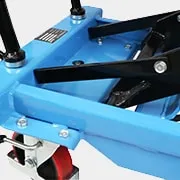 Eoslift TAD80 manual lift table shown from an alternate angle