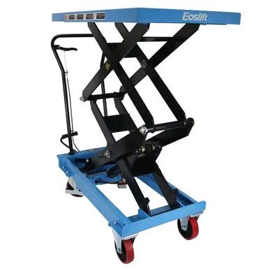Eoslift TAD80 manual lift table shown from an alternate angle