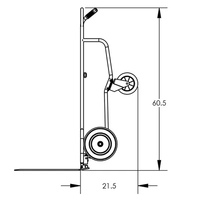 Hand Truck F80233R6, 600 lb. Capacity