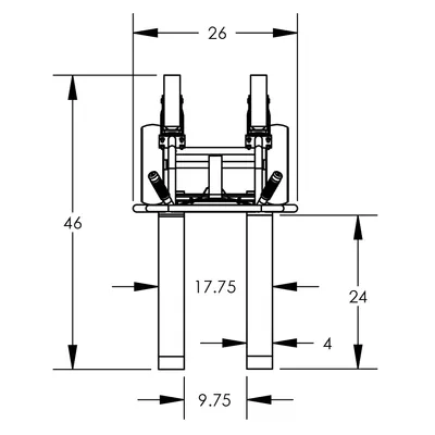 Hand Truck F80233R6, 600 lb. Capacity