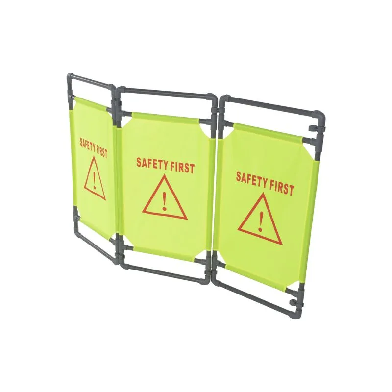 Vestil FBR-3-42 Plastic/Vinyl 3 Section Folding Fabric Barrier