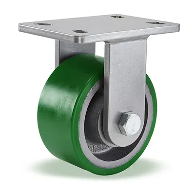 Hamilton R-CH-63DB Champion Rigid Caster, 6" x 3" Polyurethane