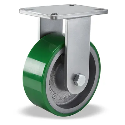 Hamilton R-CH-83DB Champion Rigid Caster, 8" x 3" Polyurethane