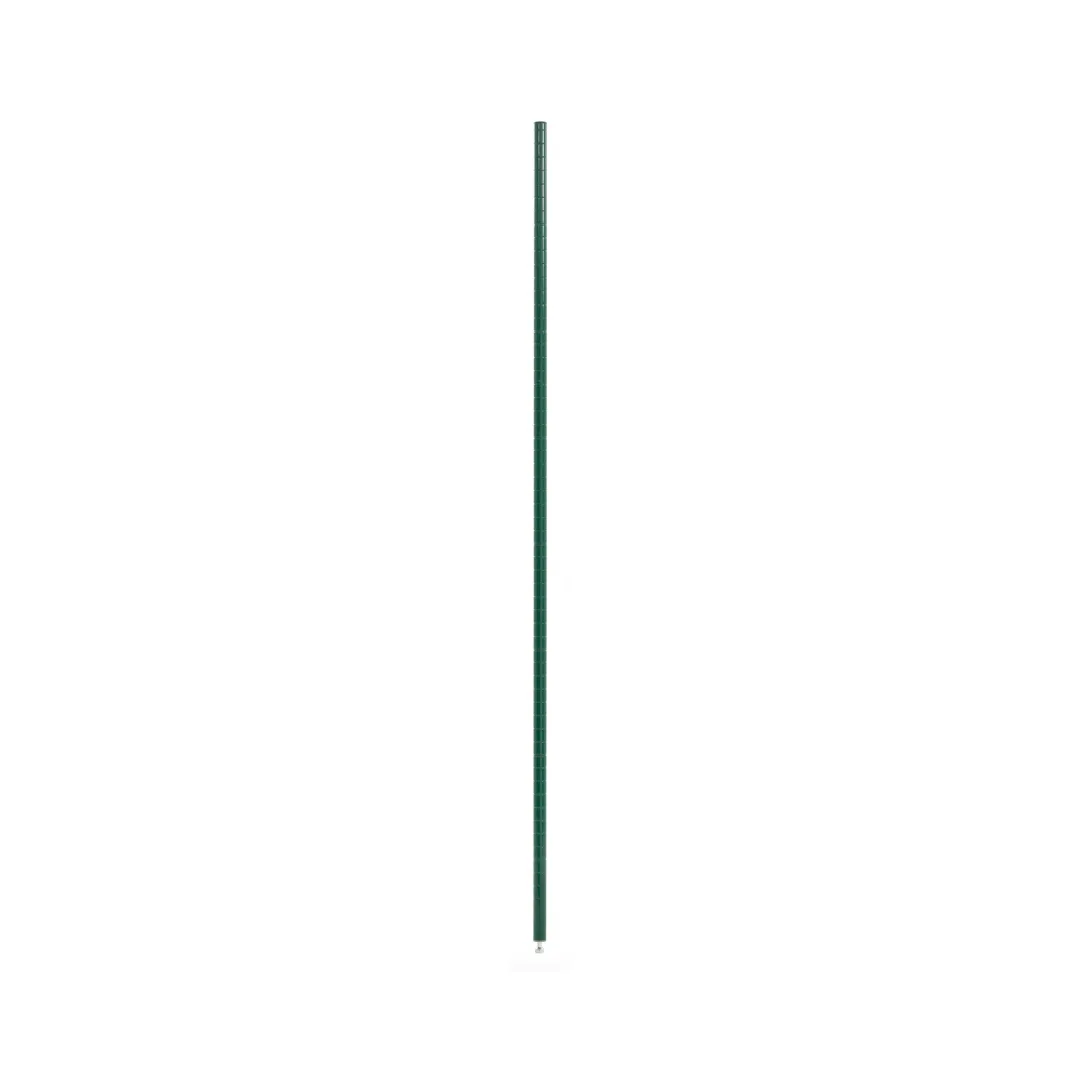 Olympic J63K Stationary Wire Shelving Post, Green-Guard Epoxy