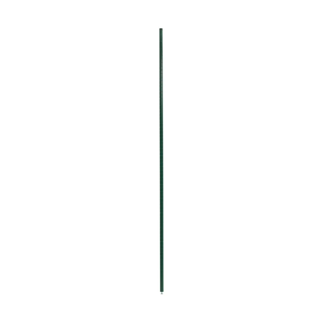 Olympic J74K Stationary Wire Shelving Post, Green-Guard Epoxy
