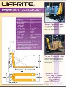 Lift Rite RG30M270048 pallet jack shown from an alternate angle