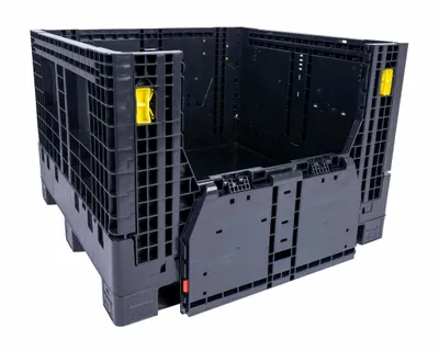 Monoflo CC02-484534-G2 collapsible plastic container shown from an alternate angle