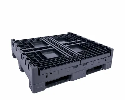 Monoflo CC02-484534-G2 collapsible plastic container shown from an alternate angle