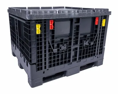 Monoflo CC02-484534-G2 collapsible plastic container shown from an alternate angle