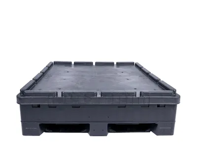 Monoflo CC02-484534-G2 collapsible plastic container shown from an alternate angle