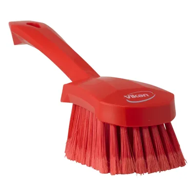 Vikan Washing Brush w/short Handle — Red