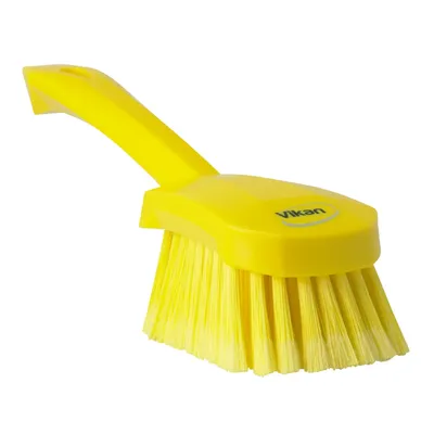 Vikan Washing Brush w/short Handle — Yellow