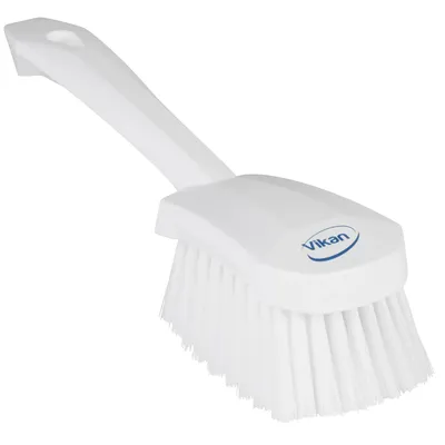 Vikan Washing Brush with short handle — White