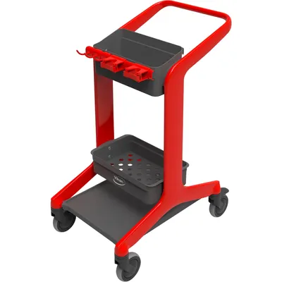 Vikan HyGo Mobile Cleaning Station — Red